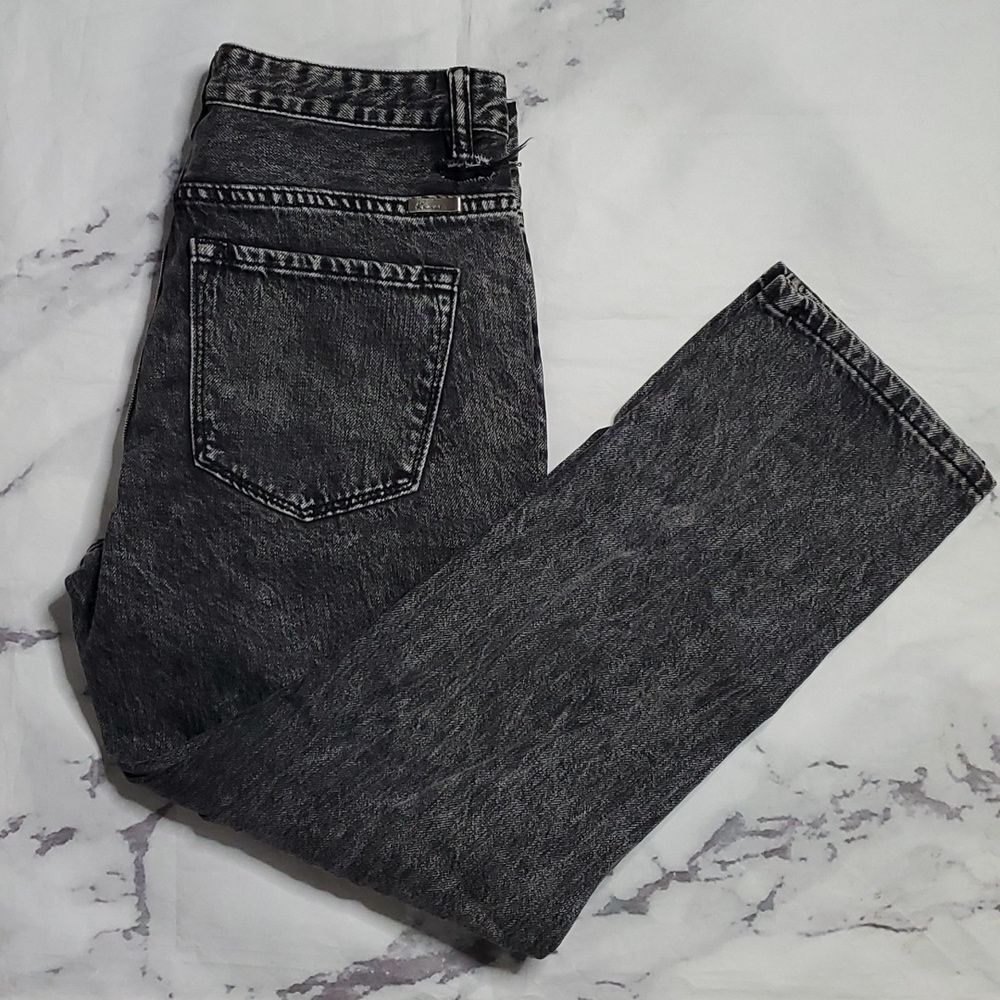 KanCan Black Distressed Straight Jeans